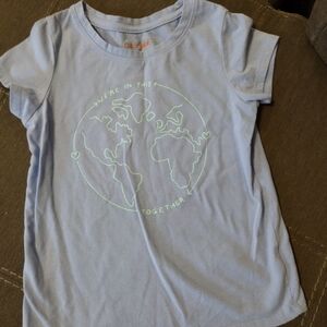 Cat & Jack Light Blue Short Sleeve Tee